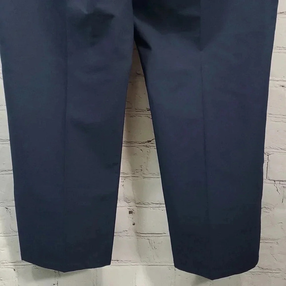 FootJoy Athletic Fit Flat Front Classic Club Navy Blue Golf Pants Men's Size 40 - Picture 9 of 16